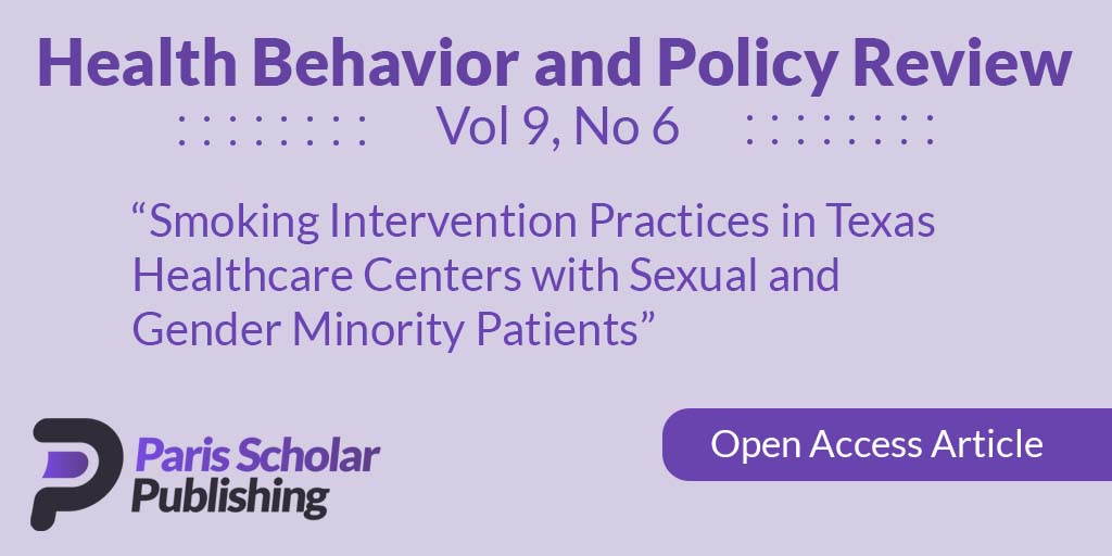 Smoking Intervention Practices in Texas Healthcare Centers with Sexual and Gender Minority Patients