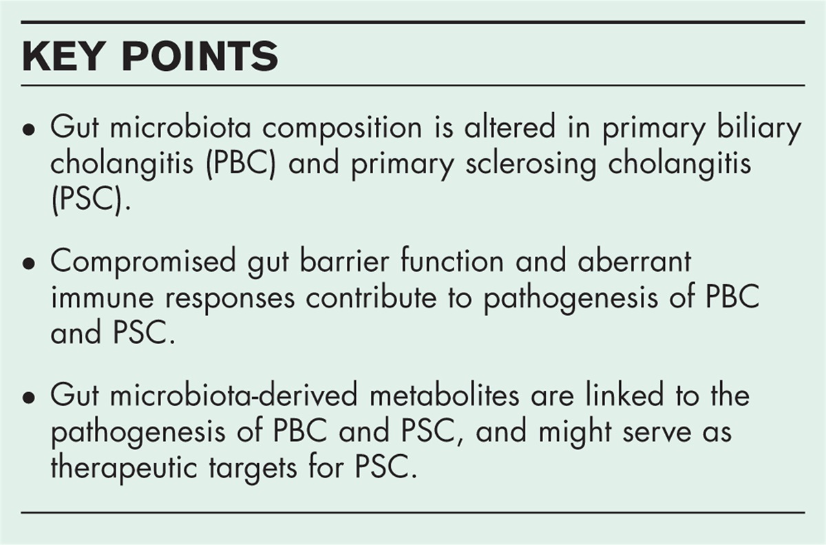 Intestinal microbiota in biliary diseases
