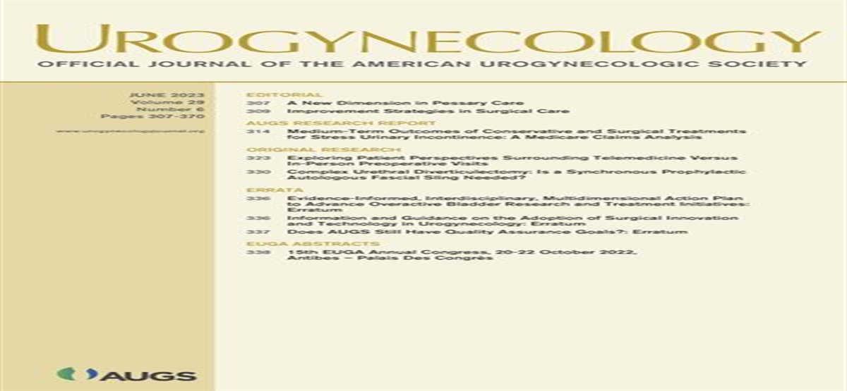 Information and Guidance on the Adoption of Surgical Innovation and Technology in Urogynecology: Erratum