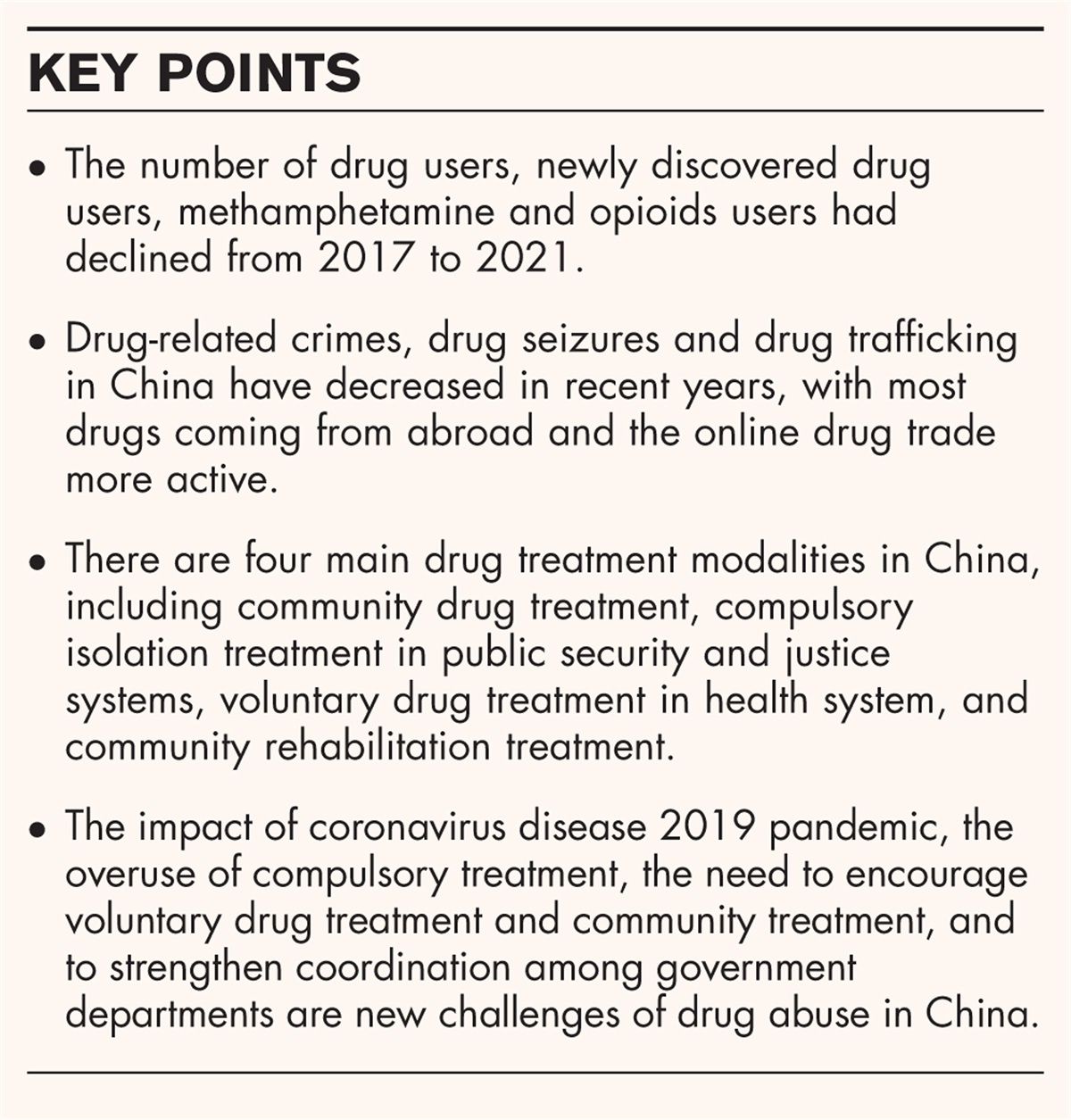 Emerging patterns of substance abuse and related treatment in China