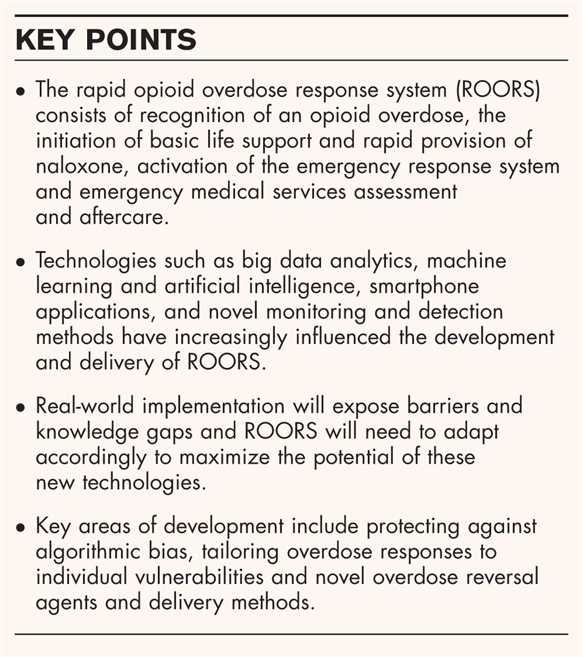 Rapid opioid overdose response system technologies