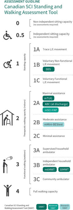 Interrater reliability of the Standing and Walking Assessment Tool for spinal cord injury