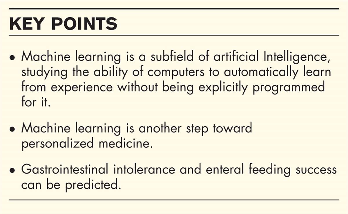 Gastrointestinal failure, big data and intensive care