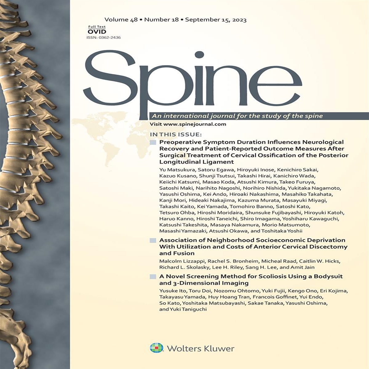Development and External Validation of a Risk Calculator for Prediction of Major Complications and Readmission After Anterior Cervical Discectomy and Fusion: Erratum