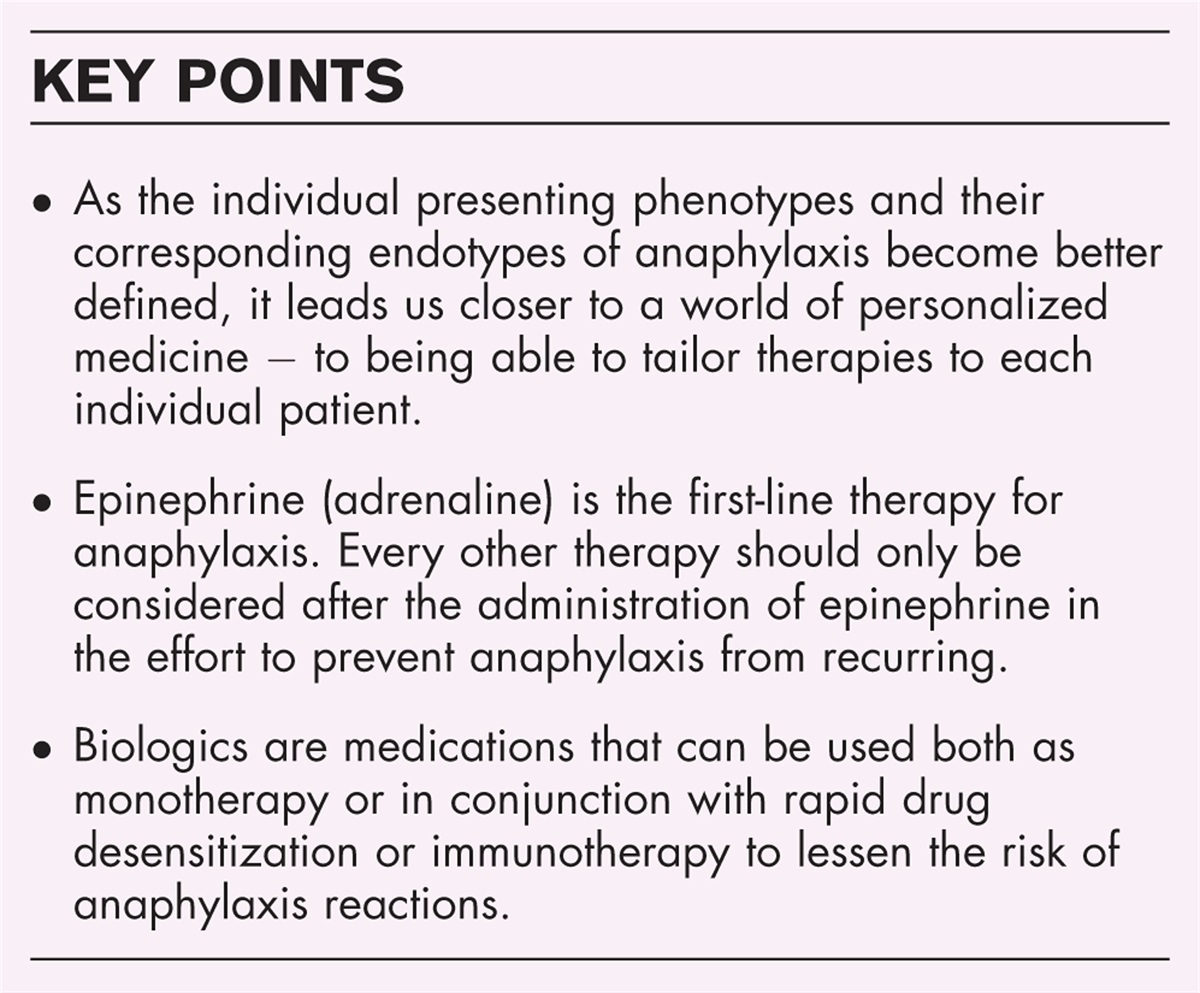 Biologics to treat anaphylaxis