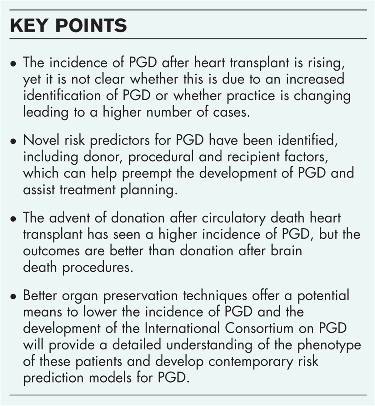 Acute complication posttransplant: primary allograft dysfunction