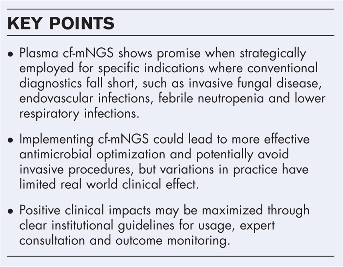 Deciphering the potential of plasma cell-free metagenomic next-generation sequencing using the Karius test