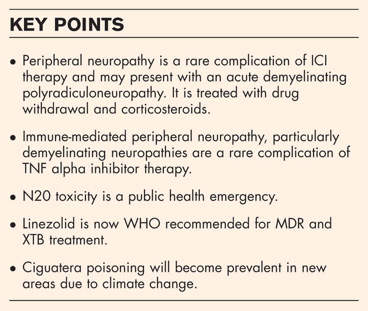 Toxic neuropathies