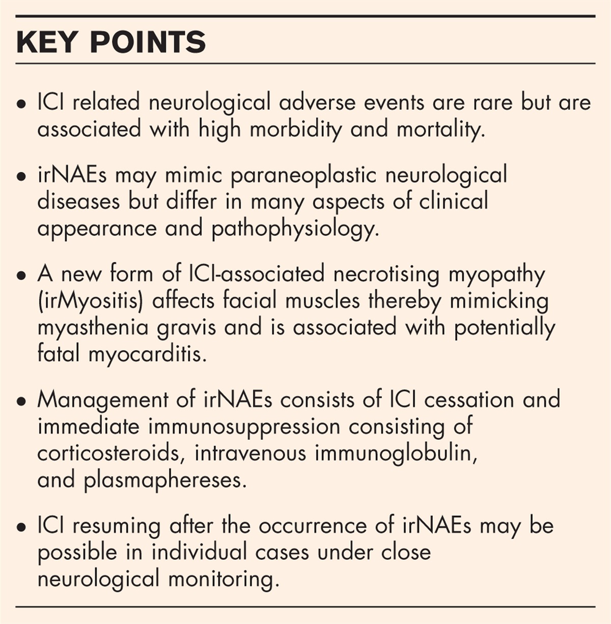 Immune checkpoint inhibitors induced side effects of the peripheral nervous system