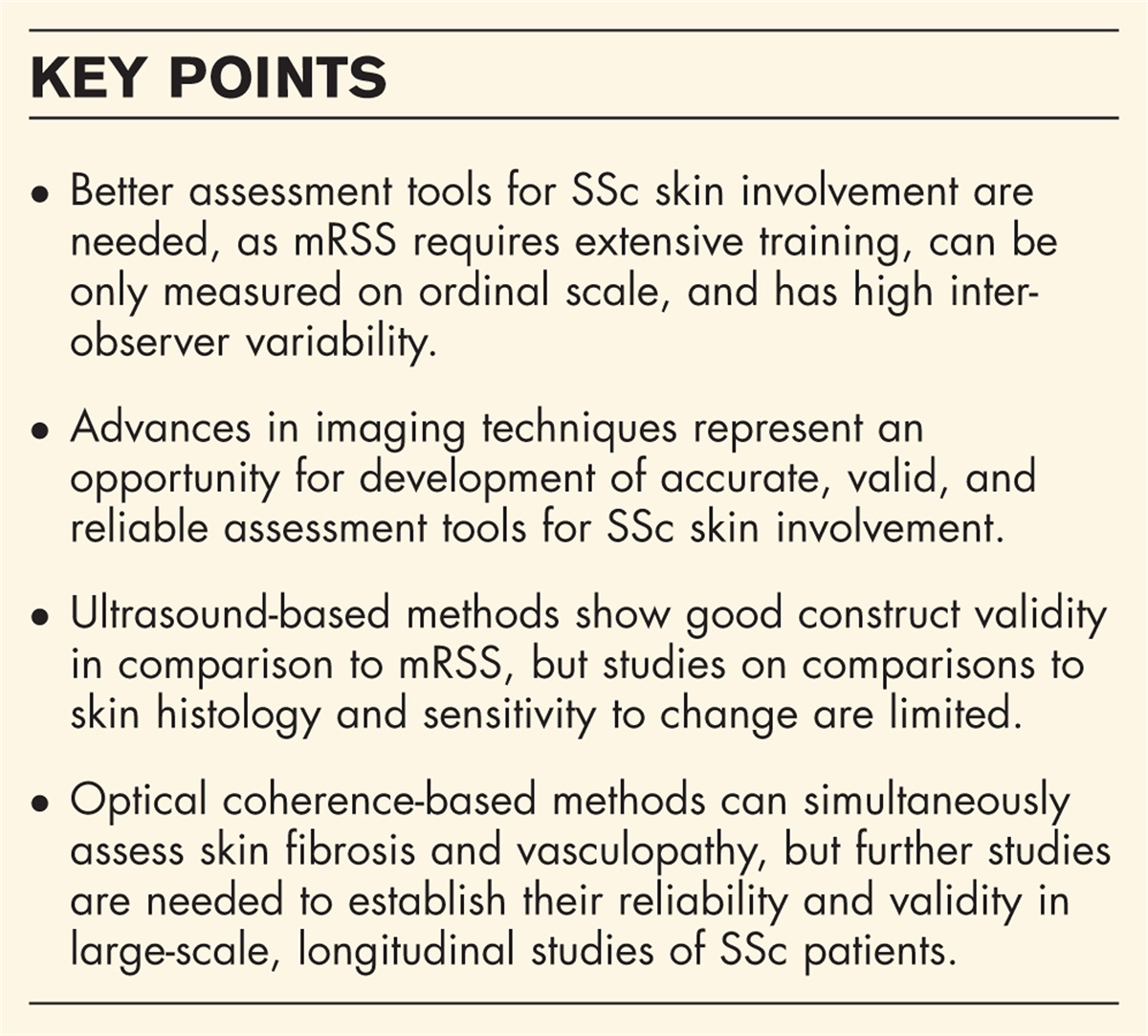 Methods for objective assessment of skin involvement in systemic sclerosis