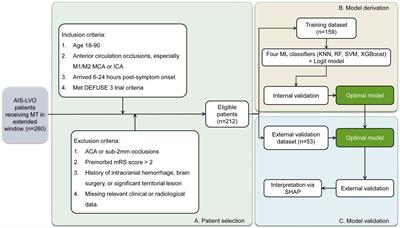 Prognostic estimation for acute ischemic stroke patients undergoing mechanical thrombectomy within an extended therapeutic window using an interpretable machine learning model