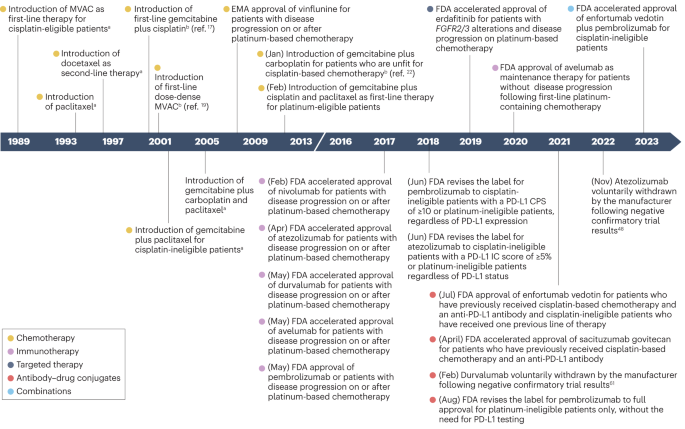 Progress in systemic therapy for advanced-stage urothelial carcinoma