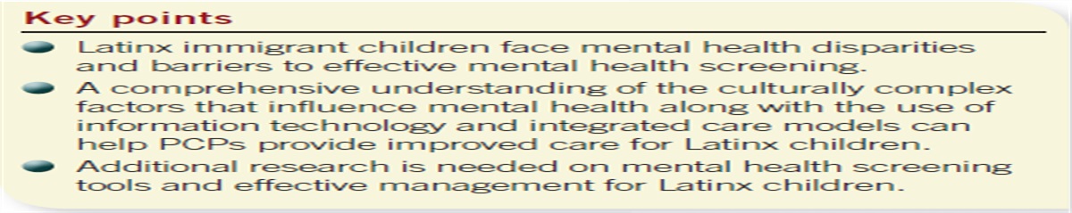Screening for post-traumatic stress disorder among Latinx immigrant children