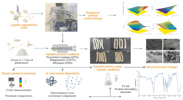 Lupinus sprouts a new and potential ingredient in extrusion process: Physicochemical, nutritional and structural evaluation