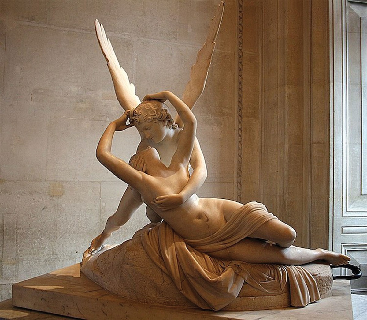 Watching a Class of Blind Boys Touch a Replica of Canova’s Psyche Revived By the Kiss of Cupid in a Side Hall of the Louvre, Paris