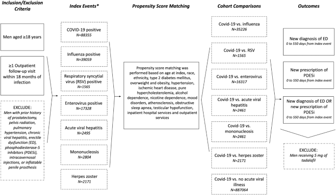 Post-infection erectile dysfunction risk - comparing COVID-19 with other common acute viral infections: a large national claims database analysis
