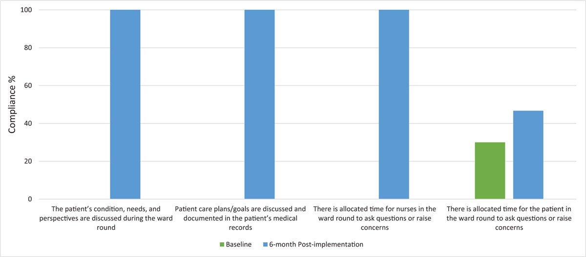 Structured, nurse-led ward rounds to improve interprofessional communication and optimize care of vascular surgery patients: a best practice implementation project