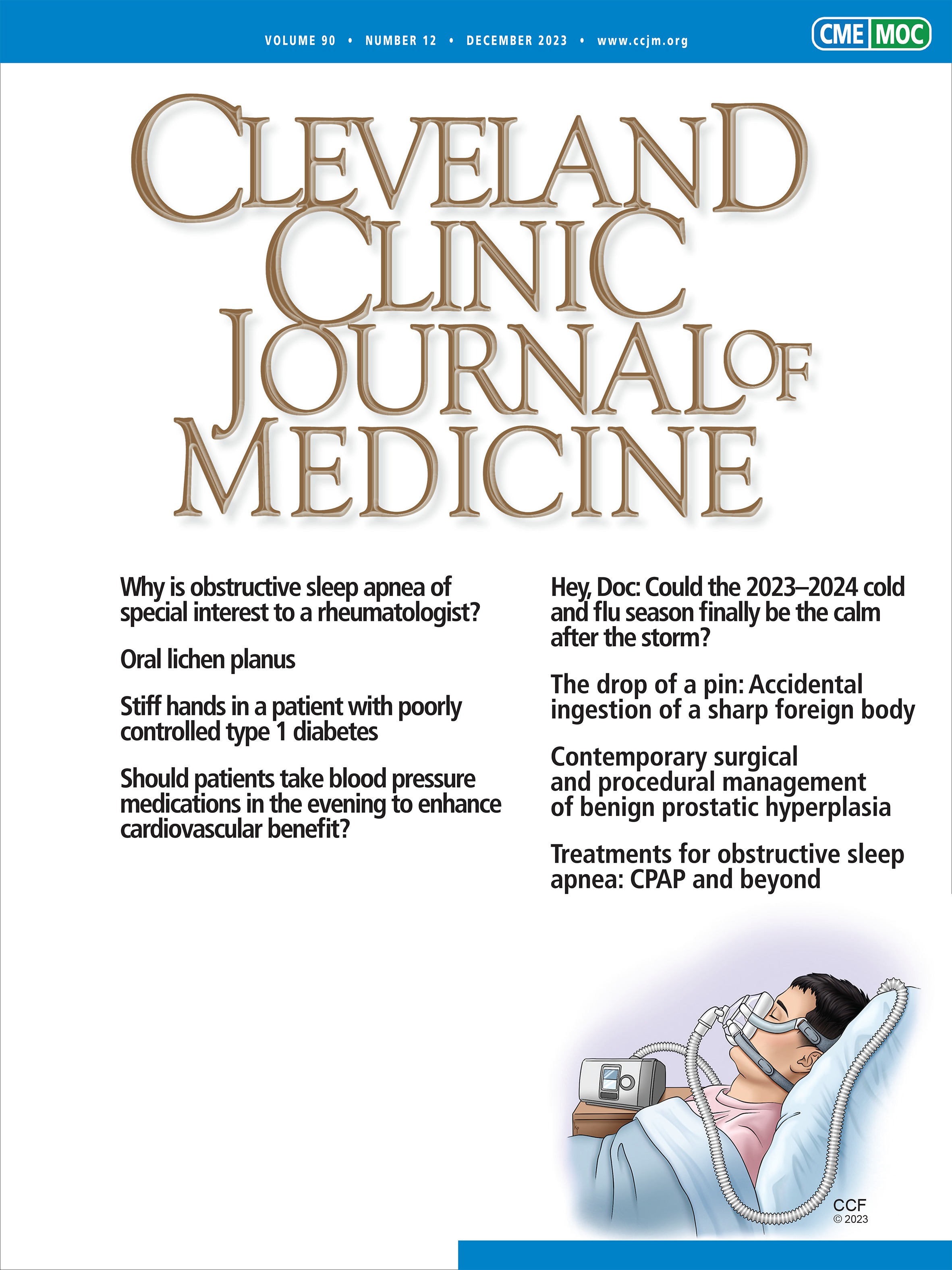 Why I, as a rheumatologist, am happy to make the diagnosis of obstructive sleep apnea